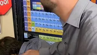 Big long dick teacher hammering hard at students sexy ass