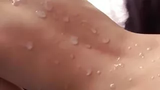 Cumshot on back