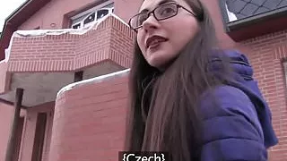 Public Agent Young Russian in Glasses Fucking a Big Cock