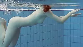 Wet teen Lera in the pool