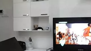 Perfect body cute brunette