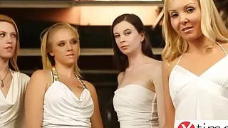 Lesbian amazing European girls in love - round 1