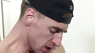 Assfucked english muscle hunk drenched in cum