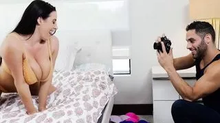 Angela White's big natural tits take over! Naughty America