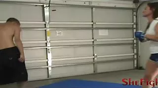 Cindy Batters And Humiliates Charly Stilletto