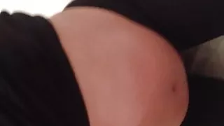 my 7 months preggo belgian blue eyed baby mama