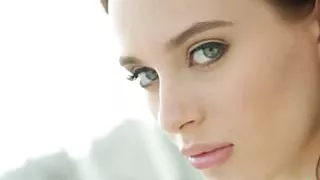 Busty cutie cum sprayed