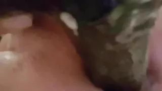 Dildo play in shower