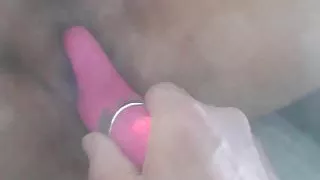 Ceri enjoying Mr Pink.