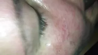 Big White Girl Gives Me Head Outside Of Car Then Gets Facial