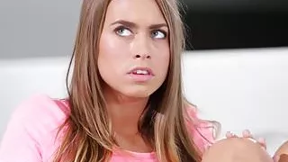 Jill Kassidy's Daddy Caught her Vibrating her Clit