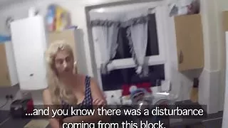 Busty uk slut pussyfucked by uniformed cop