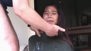 Rough Deepthroat And Face Cum For Slim And Stacked Babe