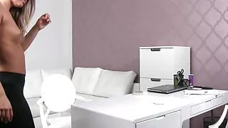 Client muffdives lesbian casting agent