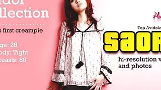 Skinny Asian idol enjoys a passionate bedroom 69 and fucking