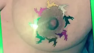 Sparkly reindeer tit