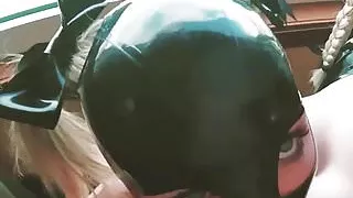 Two Sluts In Latex Give Stunning Duo Blowjob and Get Facial