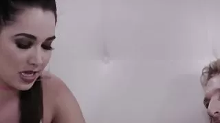 Taboo stepdaughters cumswap in trio stepdad