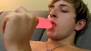 Horny dick rider Colby Klein grabs his big cock and strokes