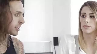 Freaky tranny chick is eager to suck a big fuck stick