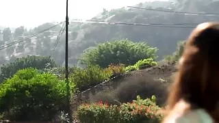 Blonde girlfriend masturbates before riding