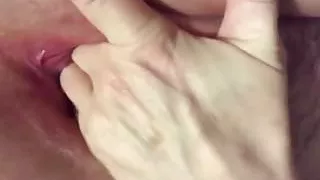 Creampie play and squirt