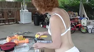 White Thong Bikini - Ifrit model