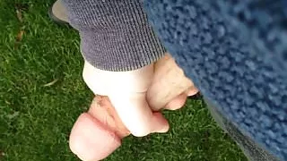 shooting a load outdoors