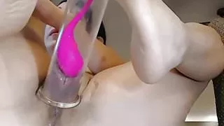 Pussy pump lush show on cam (close up)