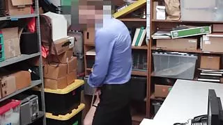 Blonde teen Carmen Callway fucked hard by a security guard