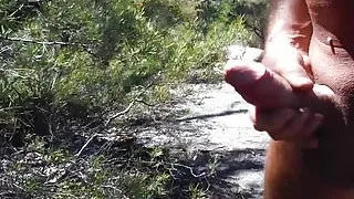 huge slomo cumshot in nature.