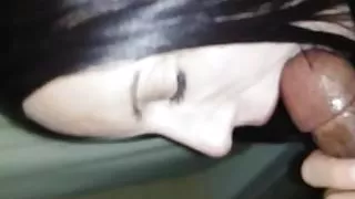 Interracial blowjob