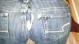 Cumming on those jeans