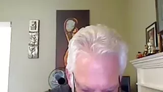 grandpa cum on webcam
