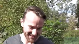 Handsome homo gets picked up and fucks in POV for money