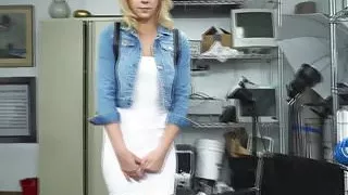 Real amateur gagging on black agents cock