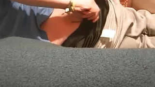 Sagging in black Satin Boxershorts