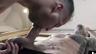 Tattooed thug Bo Sinn doggy styles homo Joey Mentana