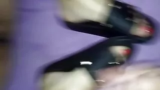 Trampling Queen footjob foot fetish toes Amazing feets flats