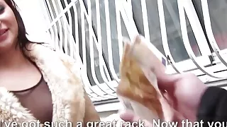 Busty young amateur tastes warm jizz after fucking in POV