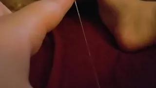 The longest ribbon of cum I've ever seen