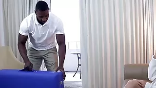 Cute blonde babe Sierra Nicole fucked by masseurs hard cock