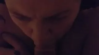 Sucking my step daddys huge cock.