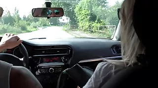 Nikky Dream sucked and fucked in the woods