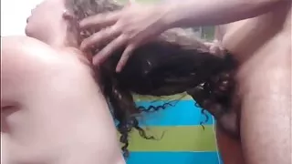 Cute Curly Colombian Hairjob, Long Hair, Hair