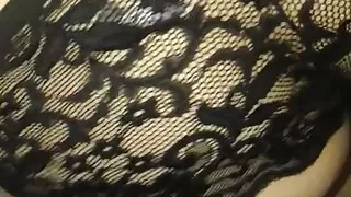 doggy girlfriend  in panties and cum