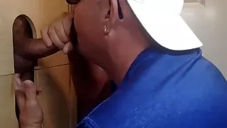 Latino Step Dad First Time At A Gloryhole