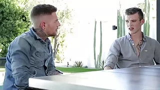 Scott Finn is eager to suck off hung twink Danny Gunn