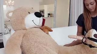 Young redhead Kadence Marie rides her boyfriends stiff dick