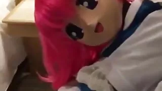 kigurumi maid vibrating